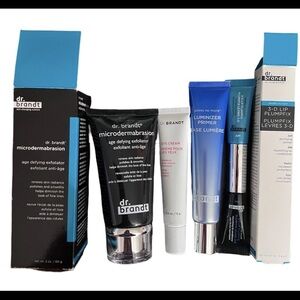 Dr Brandt Bundle Lot - Microdermabrasion, Eye Cream, Primer, 3-D Lip Plumpfix